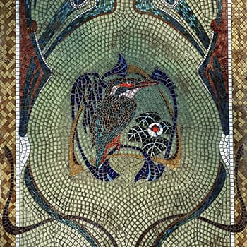 Фрагмент настенного мозаичного панно