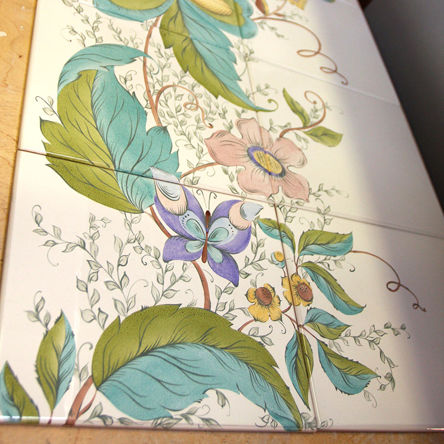 Художественная роспись плитки